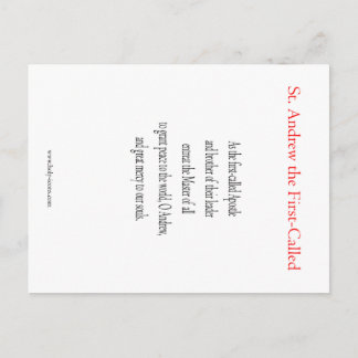 Cartão de Oração de São André