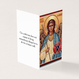 Cartão de Oração de São Gabriel Arcanjo