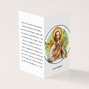 Cartão de Oração de São Judas Tadeu