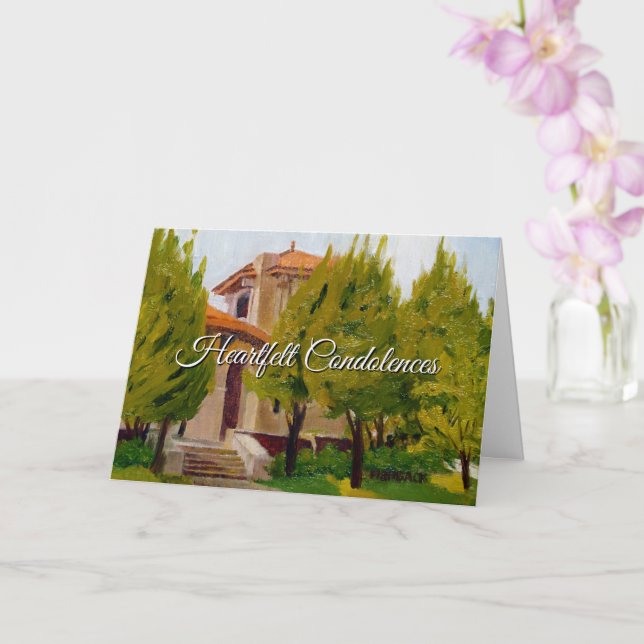 Cartão de oração de serenidade em amarelo verde la (Orquídea)