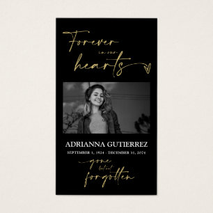 Cartão de Oração de Simpatia Fotográfica Memorial 