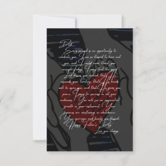 Cartão de Oração do Dia dos Pais