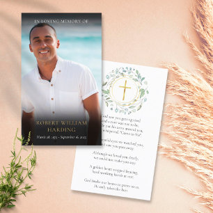 Cartão de Oração Fotográfica do Poem Memorial Fune