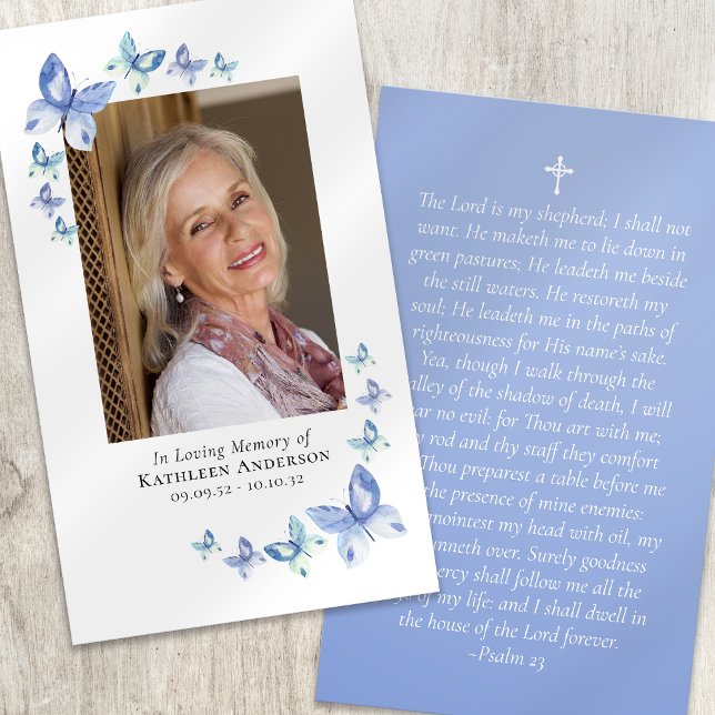 Cartão de Oração Fotográfica Memorial das Borbolet (Criador carregado)