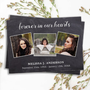 Cartão de Oração Fotográfica Memorial Funeral 
