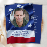 Cartão de Oração Funcional Patriótico Veterano de 