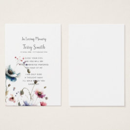 Cartão de Oração Funeral/Memorial