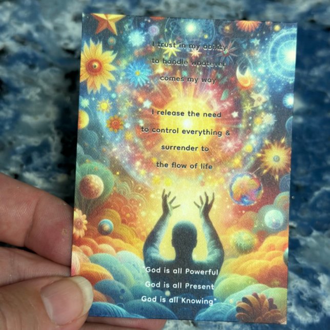 Cartão de Oração Funeral/Memorial (Prayer Card Bookmark for Funeral, Memorial or Celebration of Life)