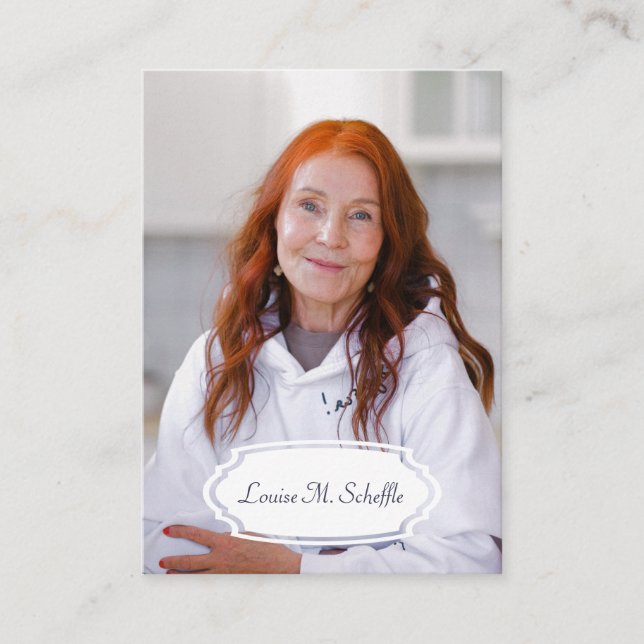 Cartão de oração funerário de pontos Dourados azui (Frente)