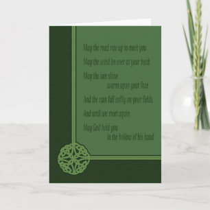 Cartão de Oração Irlandês