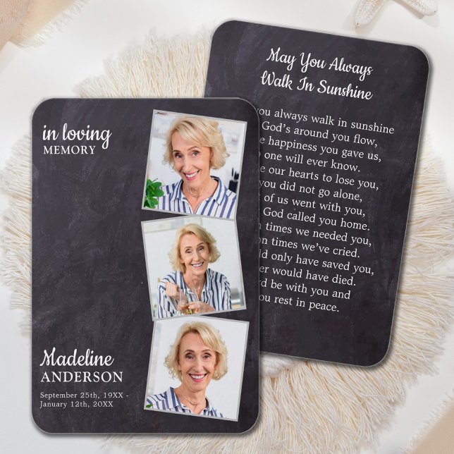 Cartão de Oração Memorial do Poema Fotográfico Rus (Criador carregado)