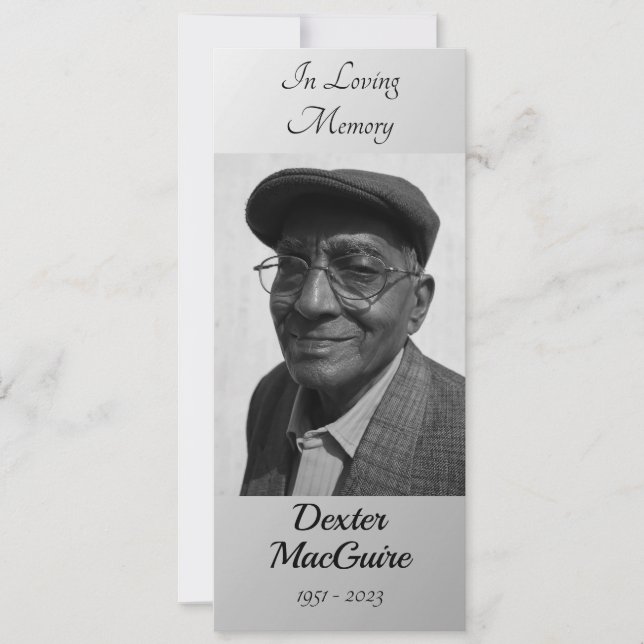 Cartão de Oração Memorial Funeral | Eternamente (Frente)