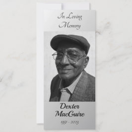 Cartão de Oração Memorial Funeral | Eternamente