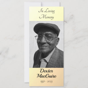 Cartão de Oração Memorial Funeral   Eternamente