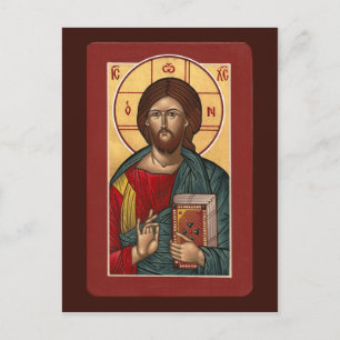 Cartão de Oração Pantocrator cristo