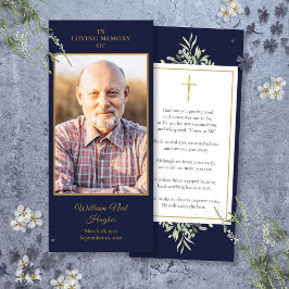 Cartão de Oração para o Memorial do Funeral