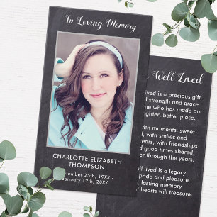 Cartão de Oração para Simpatia Fotográfica Memoria