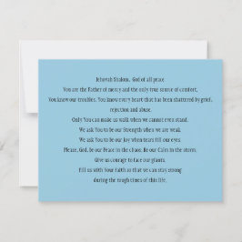 Cartão de Oração pela Paz