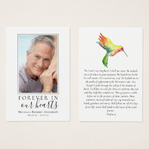 Cartão de Oração Premium Foto Hummingbird