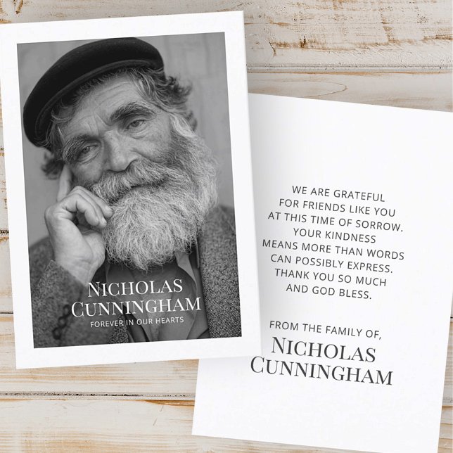 Cartão de Oração Simples de Fotografia Simples par (Criador carregado)