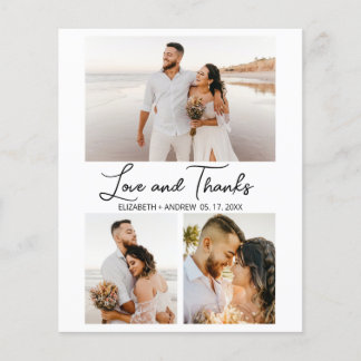 Cartão de Orçamento de Colagem de Fotos de Script