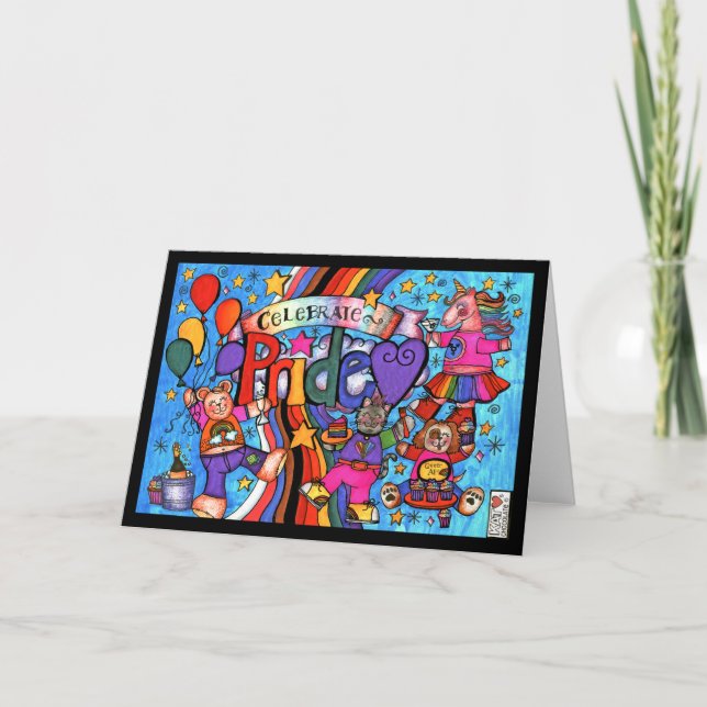 Cartão de Orgulho Celebrado (Frente)