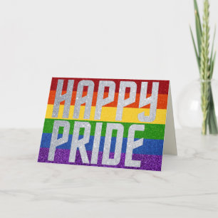 Cartão de Orgulho Feliz LGBT