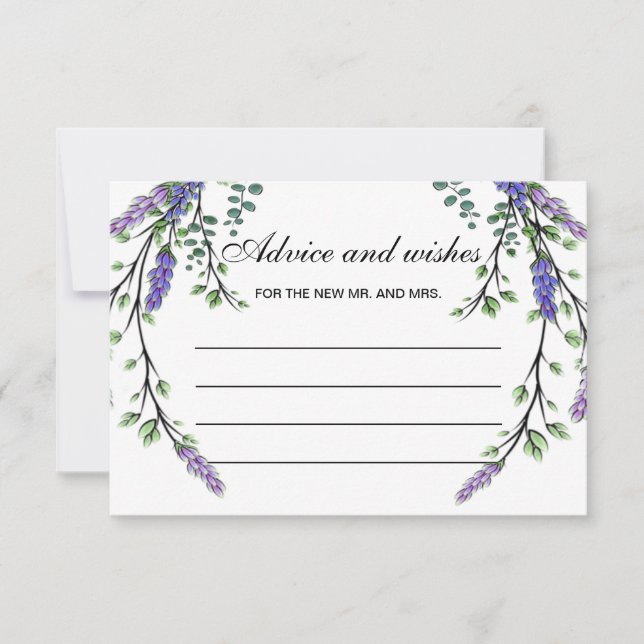 Cartão de orientação e de desejo de eucalipto lava (Frente)