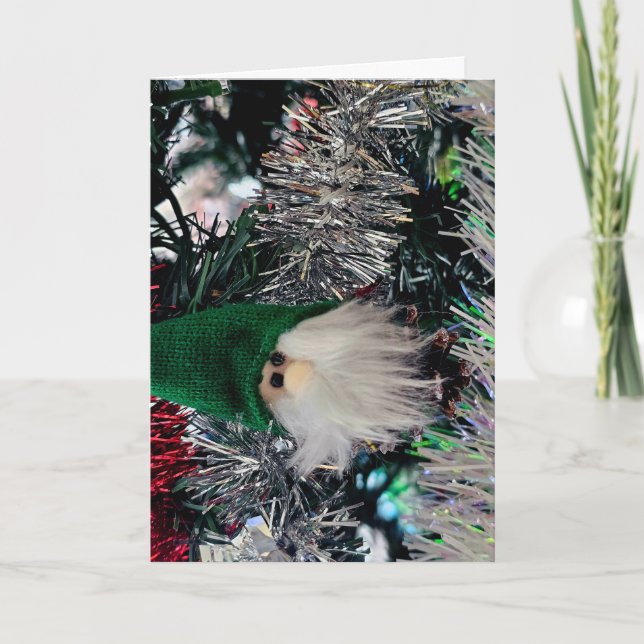 cartão de ornamento de Natal (Frente)