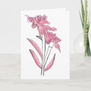 Cartão de Orquídea