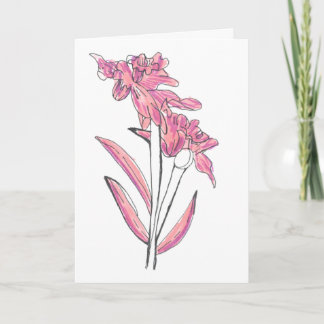 Cartão de Orquídea