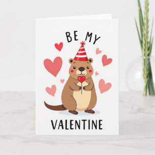 Cartão de Otter para o Meu Dia dos Namorados