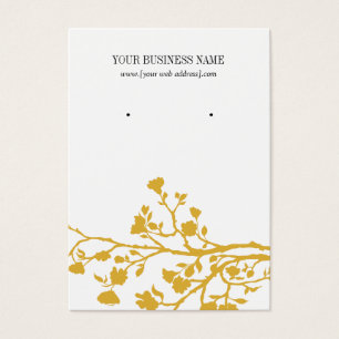 Cartão de Ouriço Personalizado de Flores Brancas