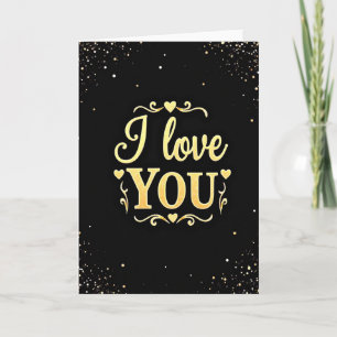 Cartão de Ouro Classic I Love You