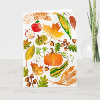 Cartão de outono para Caridade