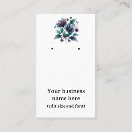 Cartão de ouvido com adorável abstrato azul.