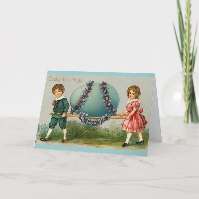 Cartão de Ovo de Páscoa Gigante (Frente)