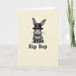Cartão de Padrão Bunny Hip Hop