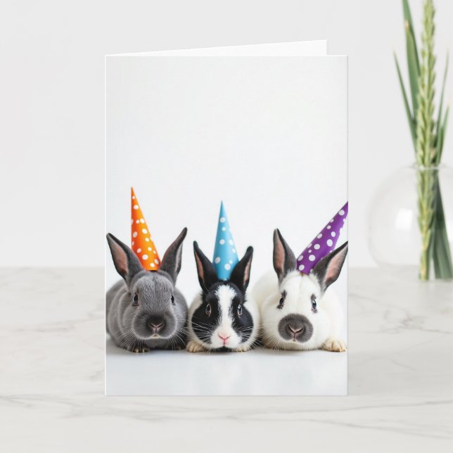 Cartão de Padrão de Animal de Festa (Frente)