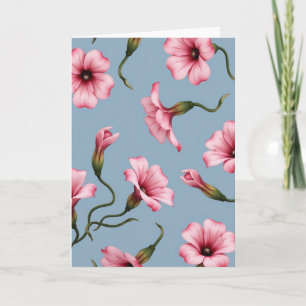 Cartão de Padrão de Flora em Flor