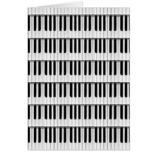 Cartão de padrão de piano