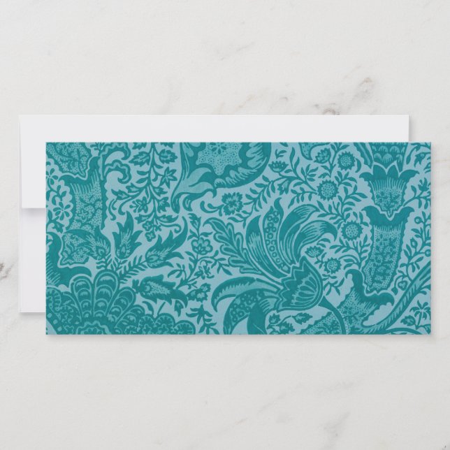 Cartão de Padrão Indiano (por William Morris) (Frente)