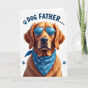 Cartão de Pai Canino Elegante