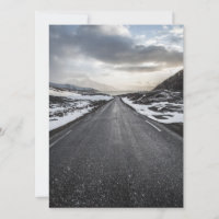 Cartão de Paisagem da Noruega para Estradas Cênica
