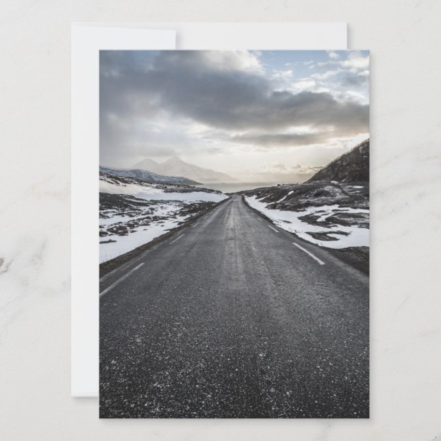 Cartão de Paisagem da Noruega para Estradas Cênica (Frente)