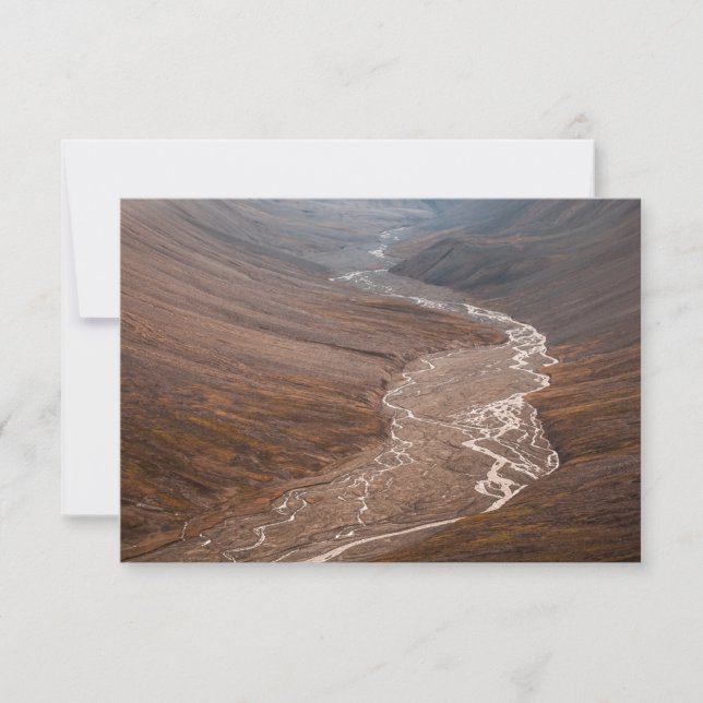 Cartão de Paisagem de Svalbard (Frente)