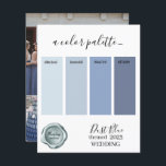 Cartão de Paleta de Cores Azul de Poeira 2023<br><div class="desc">Cartão de Paleta de Cores Azul de Poeira 2023</div>