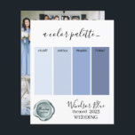 Cartão de Paleta de Cores Azul do Windsor 2023<br><div class="desc">Cartão de Paleta de Cores Azul do Windsor 2023</div>
