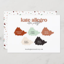 Cartão de Paleta de Cores Bege Terracota Queimado 