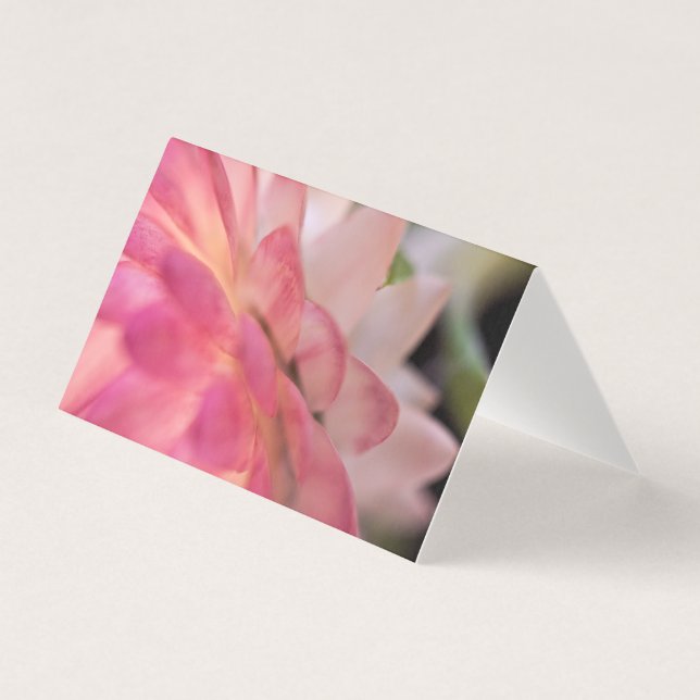 Cartão de Palha Rosa Brilhante (Frente)